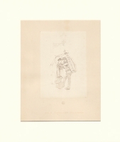 Музыкант и девушка с кувшином Фототипия с оригинального рисунка А Хендшеля Германия, начало XX века артикул 5084b.
