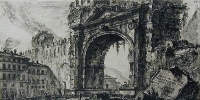 Arco di Rimino Гравюра (середина XVIII века), Италия артикул 5105b.
