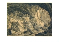 Рыси в пещере Гравюра (середина XVIII века), Германия артикул 5122b.