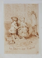 Le Dernier Noeud № 15 Гравюра (вторая половина XIX века), Франция(?) артикул 5200b.