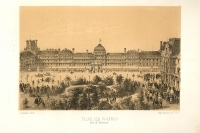 Palais des Tuileries Литография (конец XIX века), Париж артикул 5201b.