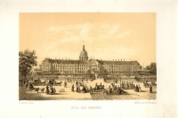 Hotel des Invalides Литография (конец XIX века), Париж артикул 5204b.