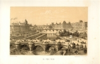 Le Pont Neuf Литография (конец XIX века), Париж артикул 5207b.
