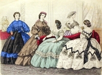 Мода Лист № 46 Цветная гравюра (вторая половина XIX века), Франция артикул 5209b.