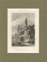 Cathedrale de Rochester Гравюра (середина XIX века), Западная Европа артикул 5240b.
